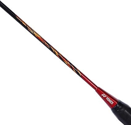 YONEX Astrox 99 Play Graphite Strung Badminton Racket with Full Racket Cover Cherry Sunburst for Intermediate Players 83 Grams Maximum String Tension 28lbs
