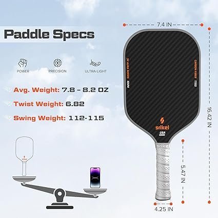Pickleball Paddles Raw T700 Carbon Fiber