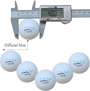 MAPOL 50 White 3Star Table Tennis Ball Premium Training Ping Pong Balls