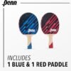 Penn 2Player Table Tennis Paddle Set Includes Two 3.0 Paddles Three 3Star ping Pong Balls and Storage Pouch