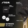 Carbon Fiber Blade Premium Sponge ConcaveSTIGA Carbon+ Bundle Ping Pong Paddle Set 7ply Extra Light Pro Handle